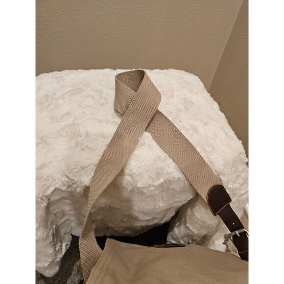 NWOT Park B. Smith Canvas/Leather 2 Bottle Wine Bag - Picture 10 of 16